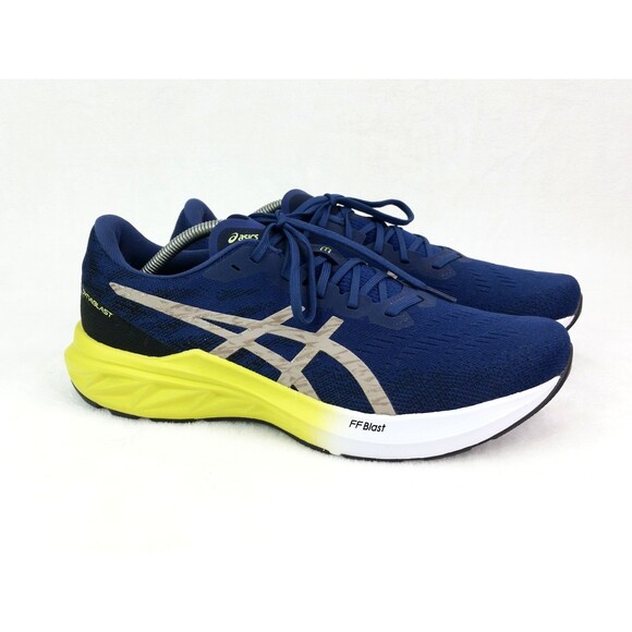Men's Asics Dynablast 3 Shoes Black Lime Zest Running Sneakers Size 11 - Picture 1 of 12